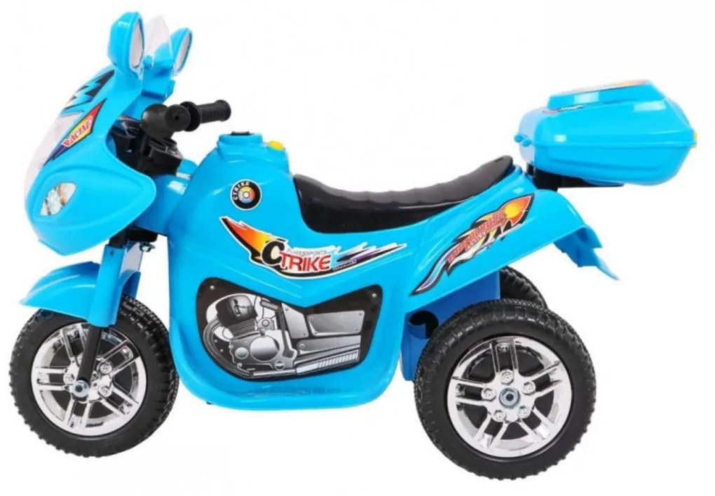 Motocicleta Electrica cu Acumulator Pentru Copii NOVOKIDS™ Moto Classico 88, 3-6 ani, Max 25 kg, Cu Melodii si Lumini, Trotineta Electrica, 3 Roti,