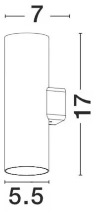 Aplica de perete LED iluminat exterior IP67 ALP up and down NVL-9010009