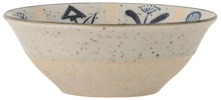 Bol mic albastru deschis-crem din gresie 500 ml Leonie – Bloomingville