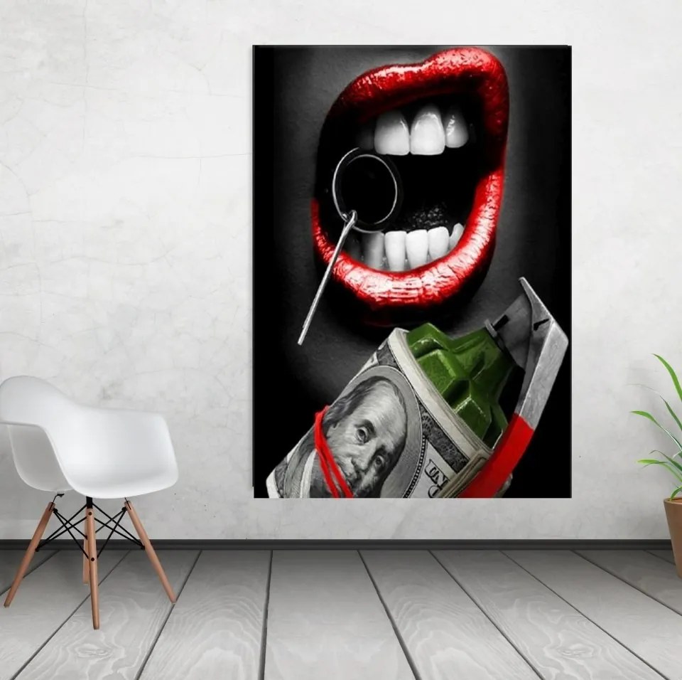 Tablou canvas Money to Blow 120x80 cm