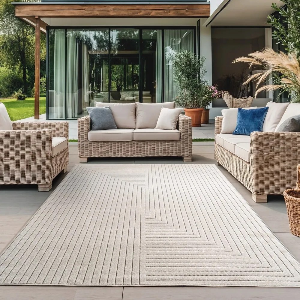 Covor pentru exterior și interior crem 240x340 cm Nova 1202 – Ayyildiz Carpets