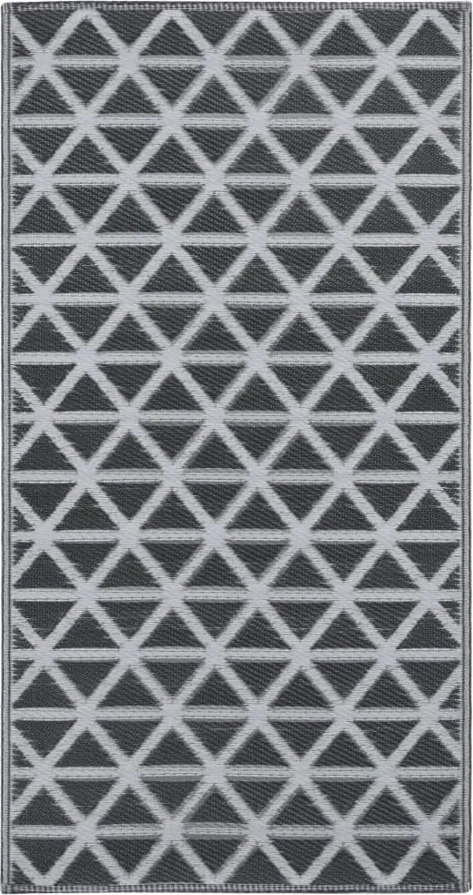 vidaXL Covor de exterior, ARAKIL negru, 80x150 cm, PP