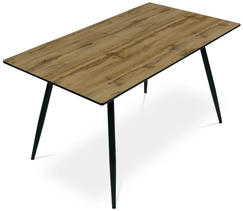 Masă de sufragerie extensibilă 140-180 x 80 cm, stejar