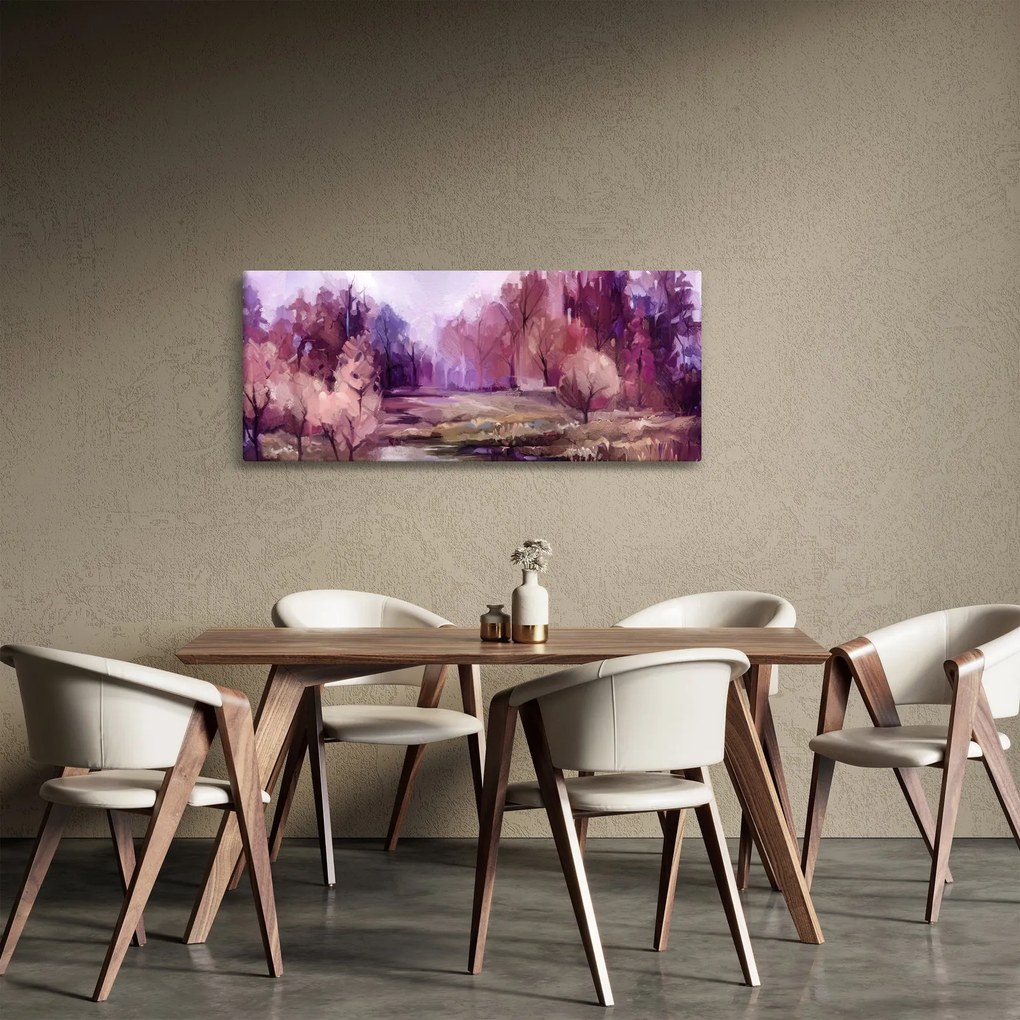 Tablou - Peisaj de toamnă - pictură (120x50 cm)