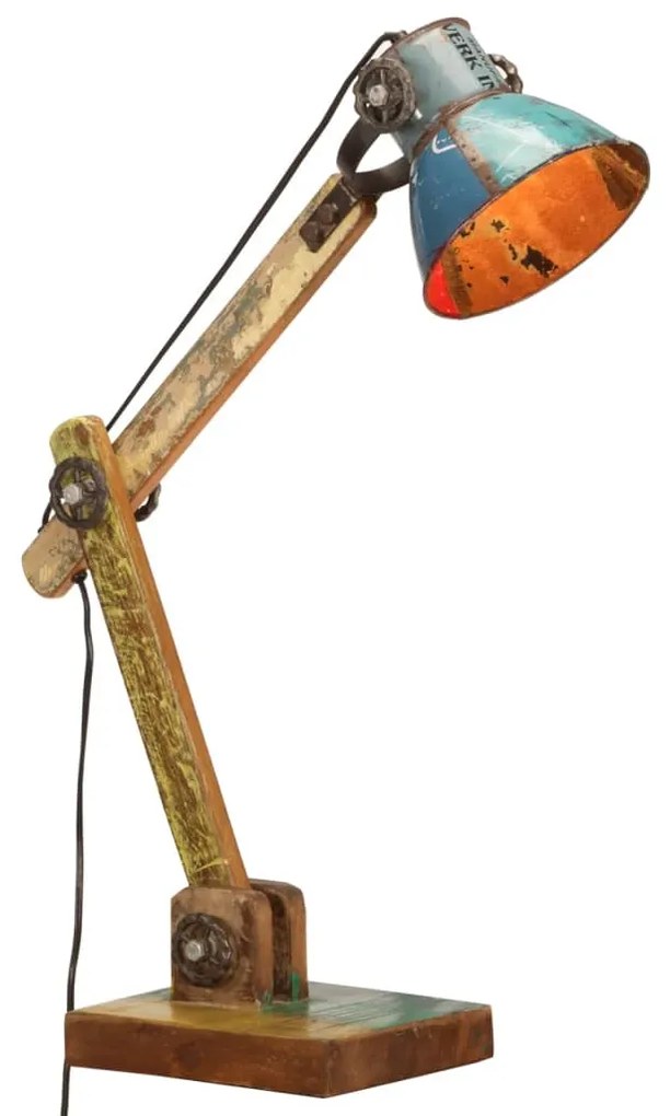 vidaXL Lampă de birou industrială multicolor 23x18x95 cm E27 rotund