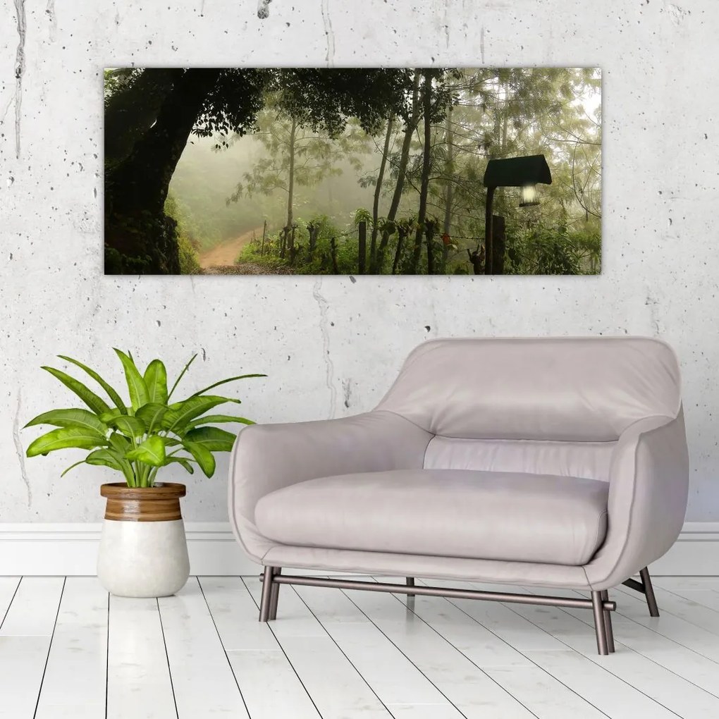 Tablou cu ceața de dimineața (120x50 cm)