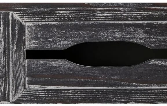 Vitrina Cu 2 Usi Si 2 Sertare Cabana Alb Si Antracite, 100 Cm