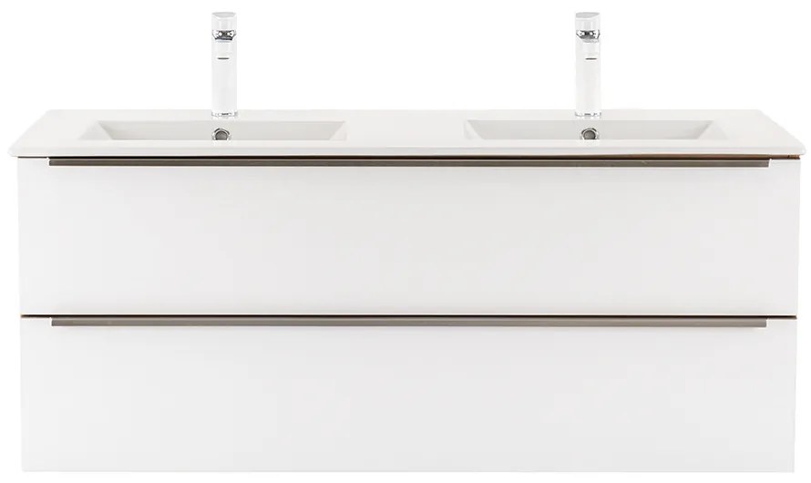 Dulap de bază Vario Trim 120 cu chiuvetă stejar-alb