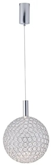 Lustră LED pe cablu LED/6,3W/230V 3000K crom lucios d. 25 cm