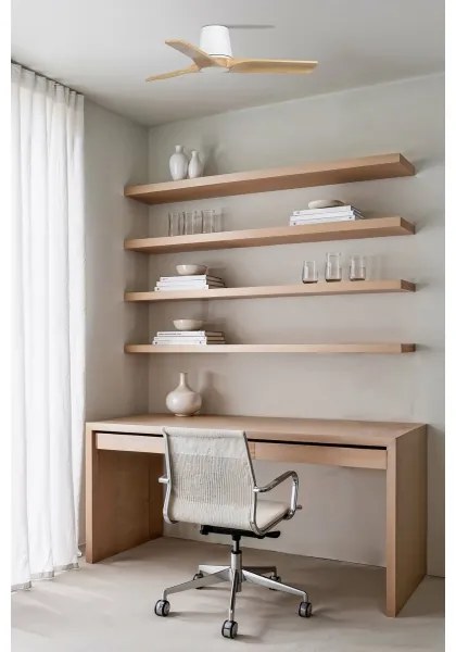 FARO 33836 - Ventilator tavan HEYWOOD TUB pin/ alb, pr. 90 cm + DO