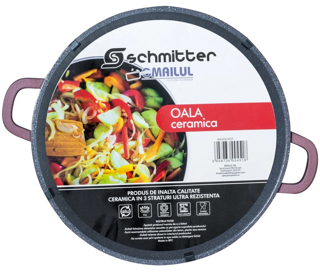 Oala ceramica Schmitter aluminiu turnat, 24 cm, 3.5L