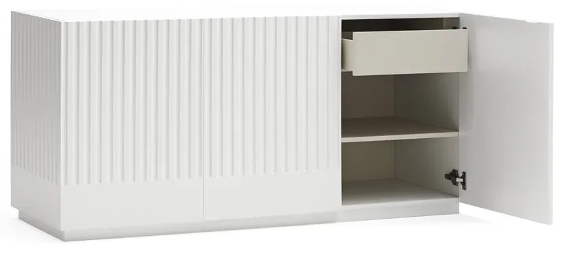 Comodă Teulat Doric, lățime 150 cm, alb