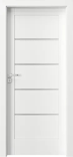 Usa cu toc reglabil HDF PORTA VERTE HOME G4 140-180 mm, DR, Alb, Folie Decor