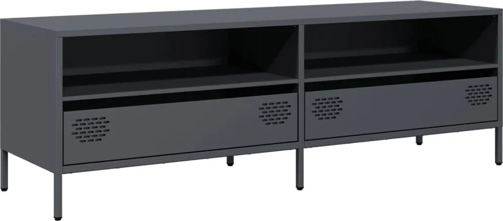 vidaXL Dulap TV, antracit, 135x39x43,5 cm, oțel laminat la rece