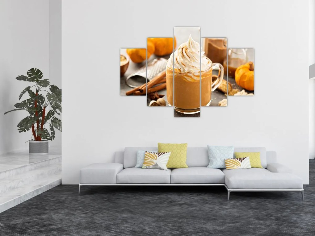 Tablou - Cafea cu lapte de dovleac (150x105 cm)