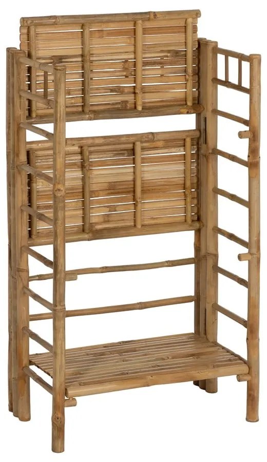 Etajeră în culoare naturală din bambus 61x104x34 cm Manali – Ixia