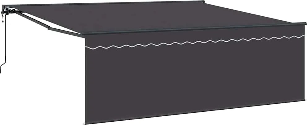 vidaXL Cortina Retractabilă Antracit 400 × 300 cm