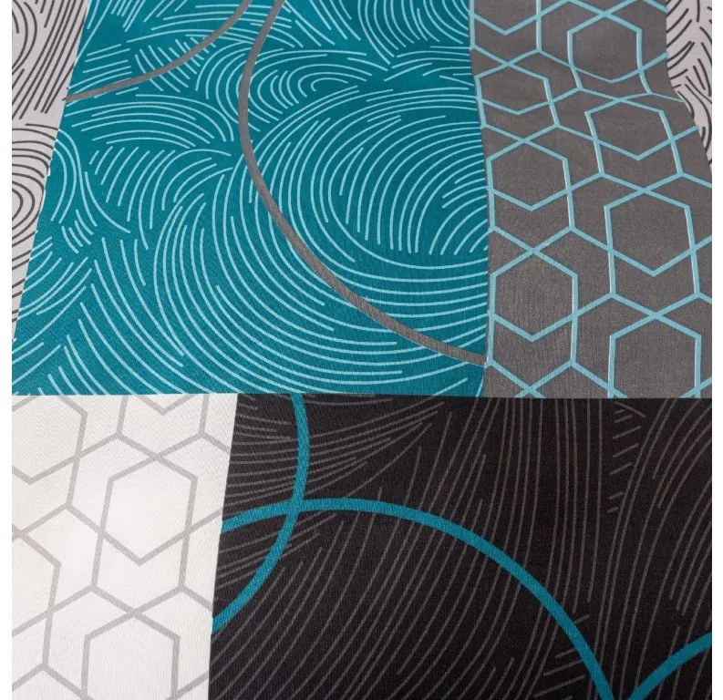 Lenjerie de pat din microfibra LUREVO, gri-albastra Dimensiune lenjerie de pat: 70 x 80 cm | 140 x 200 cm
