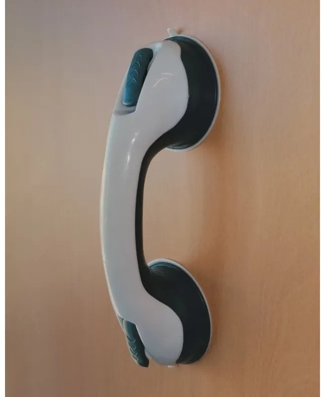 Bară pentru baie cu ventuze Spirella SAFE, albă,29 cm