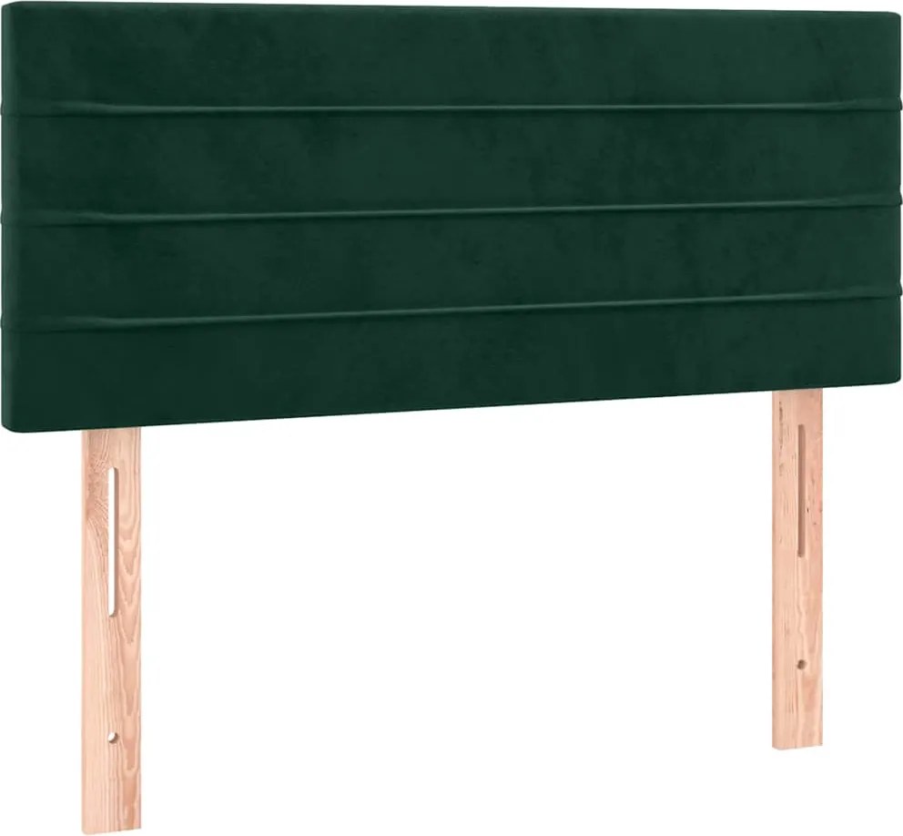 vidaXL Tăblie de pat, verde închis, 80x5x78/88 cm, catifea