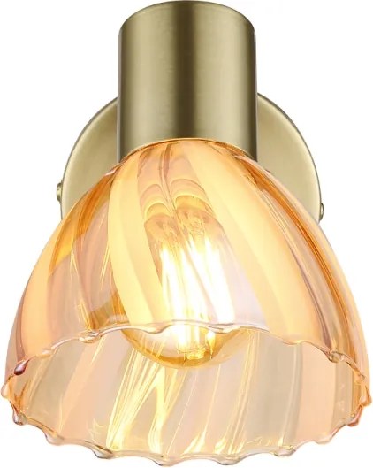 Spot de perete Globo 54315M-1 ZACHERY 1xE14/40W/230V auriu