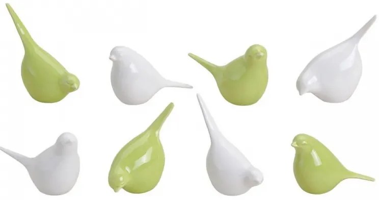 Pasare din portelan BIRDETTA 9 cm - mai multe variante Culoare: Verde