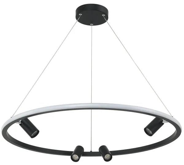 Lustră LED pe cablu dimabilă LED/59W/230V d. 79 cm negru Zambelis 22013