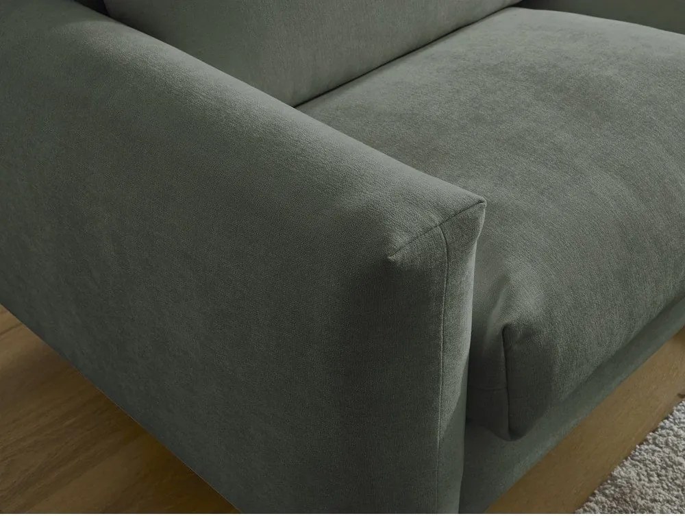 Canapea verde pentru dormitul zilnic/extensibilă 200 cm Cocoone – Bobochic Paris