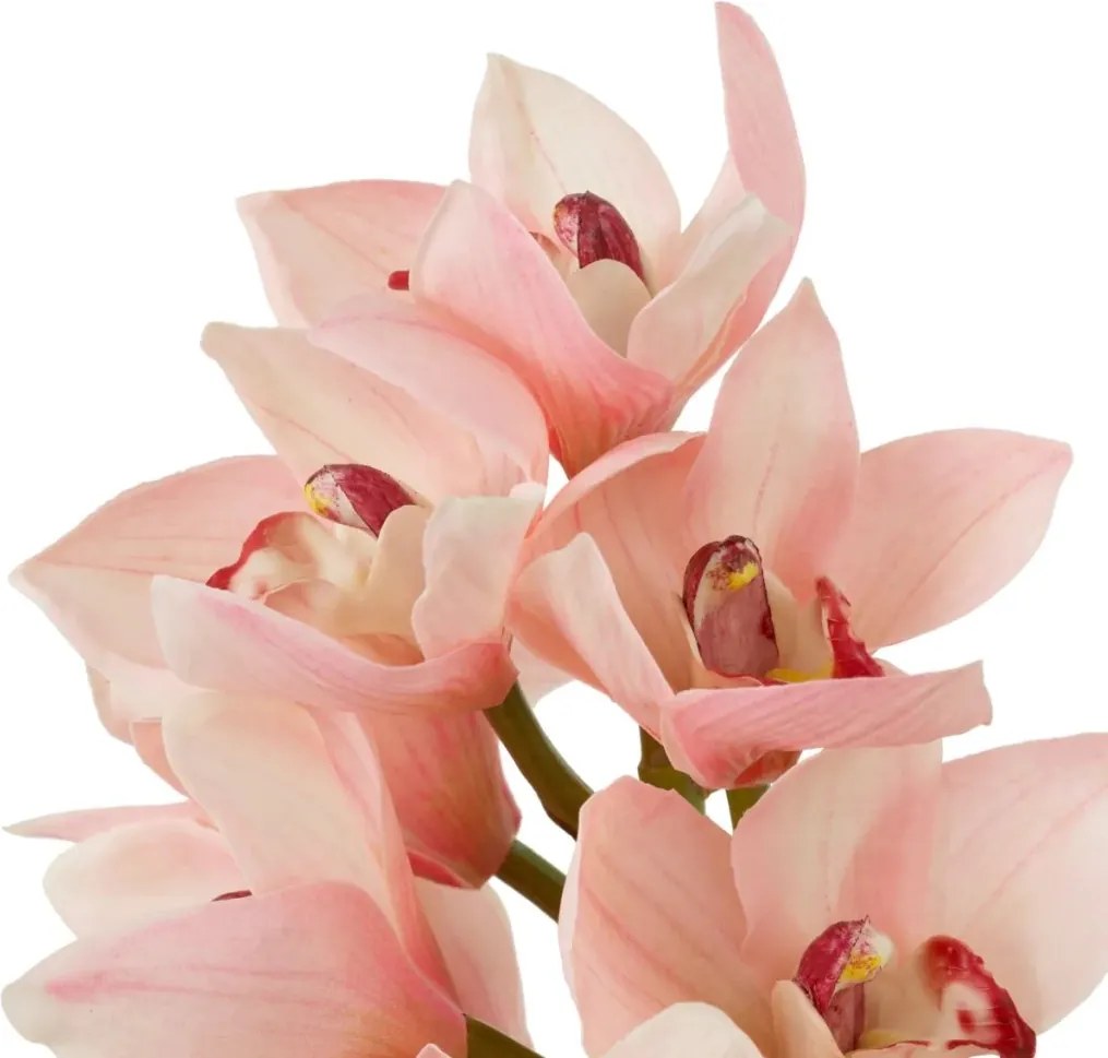 Buchet artificial LUX din 36 fire orhidee cymbidium, Orchids