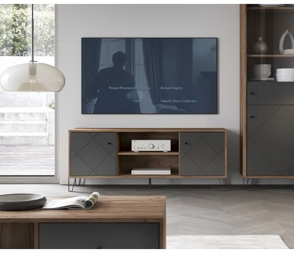 Comodă TV SULA stejar craft/negru