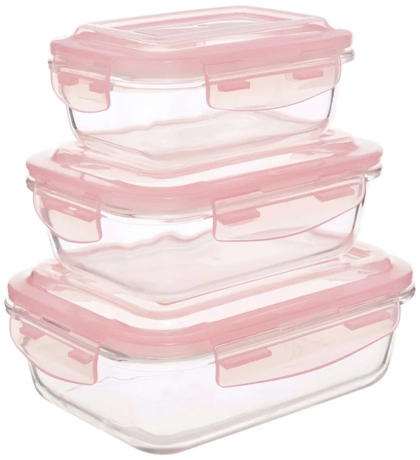 Recipiente de alimente 3 buc. din sticlă Freska – Premier Housewares