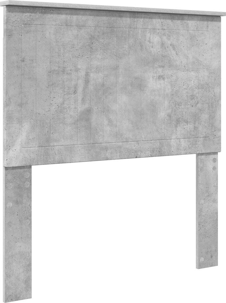 vidaXL Tăblie cap cu headboard Gri din beton 90 cm Lemn compozit