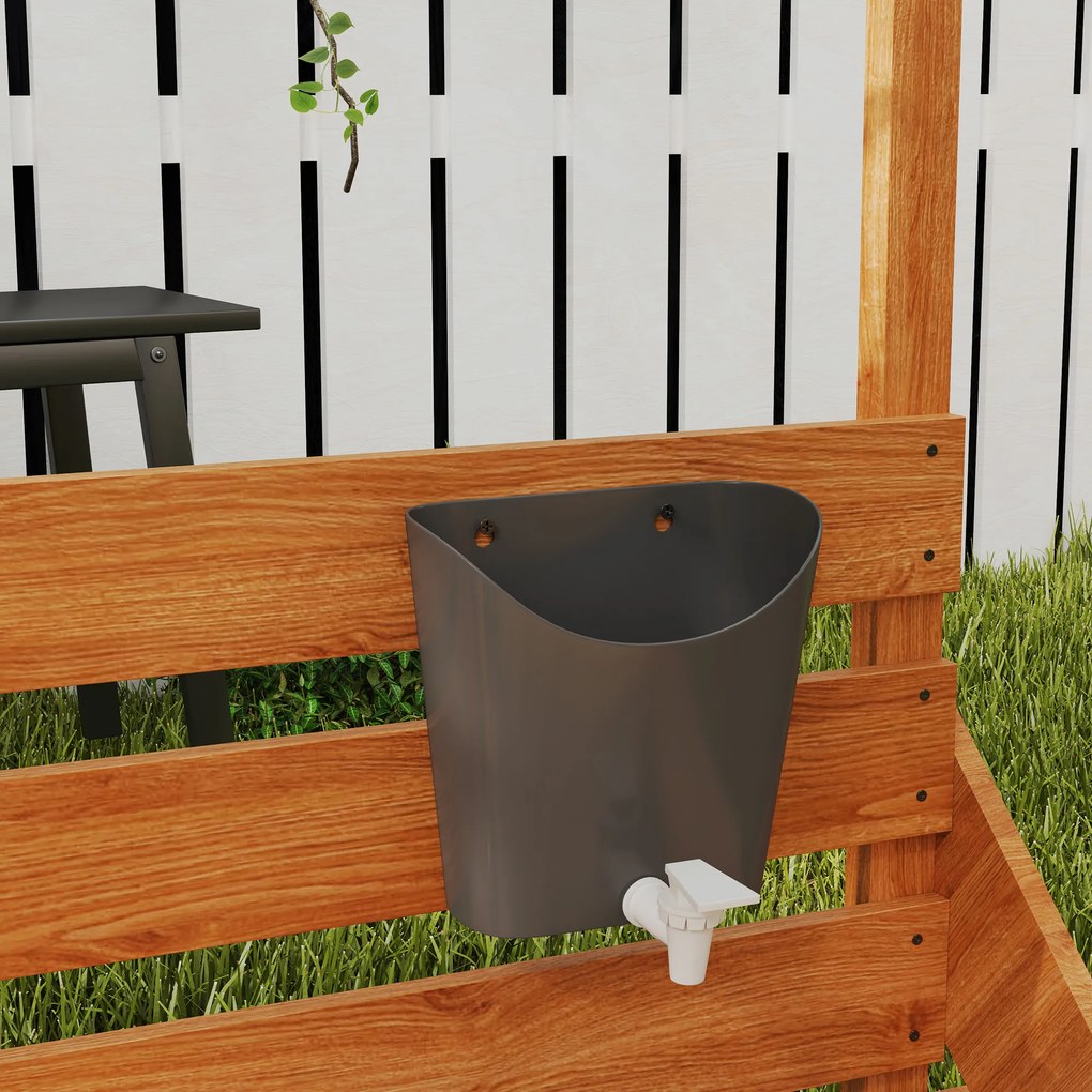 Outsunny Cutie de nisip cu copertină Corabie de pirați, incl. set de bucătărie pentru copii, lemn masiv, 180 x 103 x 144,5 cm, Verde | Aosom Romania