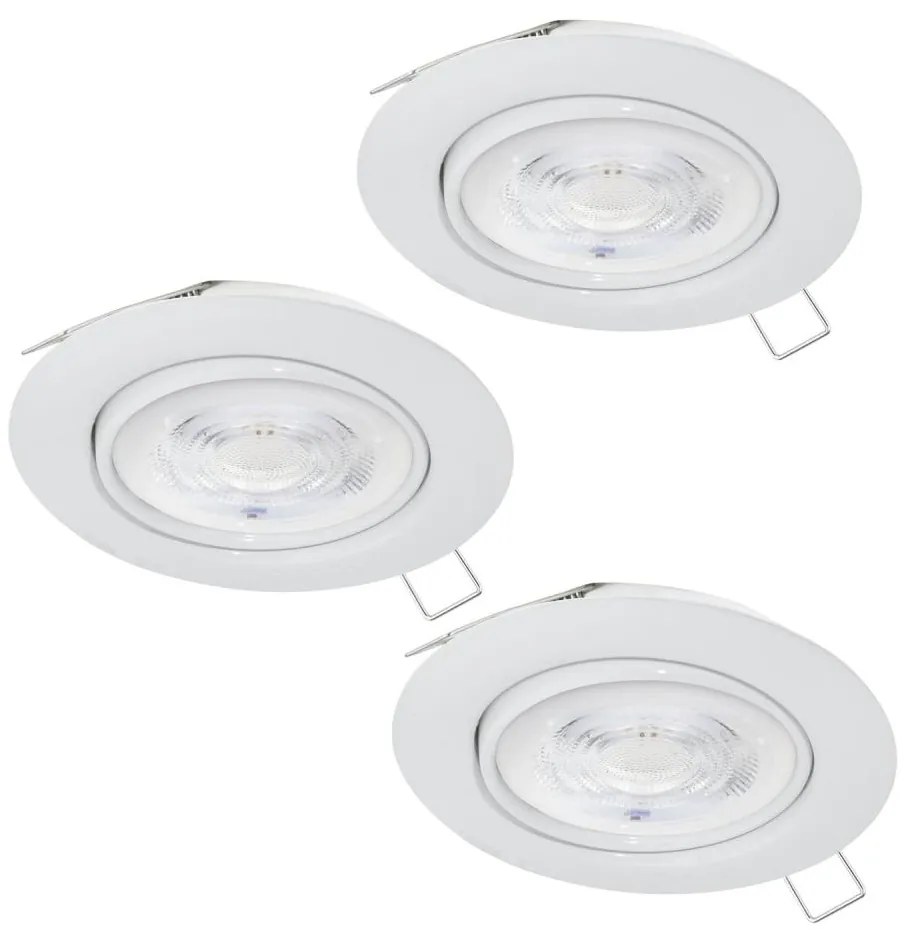SET 3x corp de iluminat LED încastrat Eglo 901756 FAVAZZINA 1xGU10/4W/230V alb