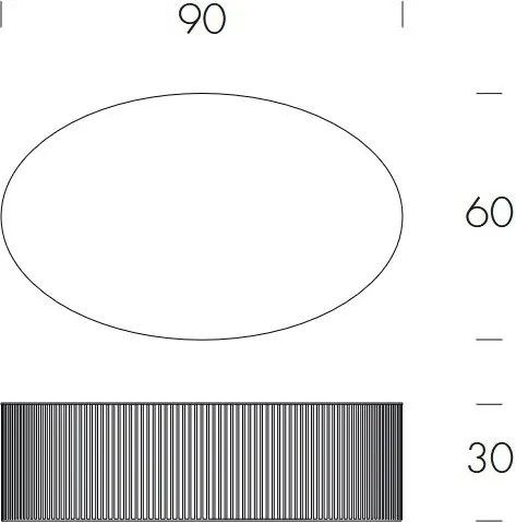 Masuta de Cafea Design LUX, Andra 90cm