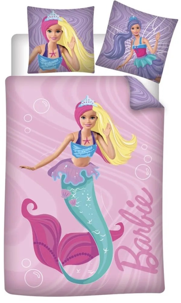 Barbie Set de lenjerie Mermaid 140×200cm, 65×65 cm