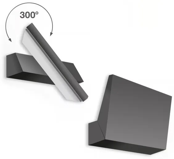 Telefunken - Aplică de perete pentru exterior LED/10W/230V IP44 negru