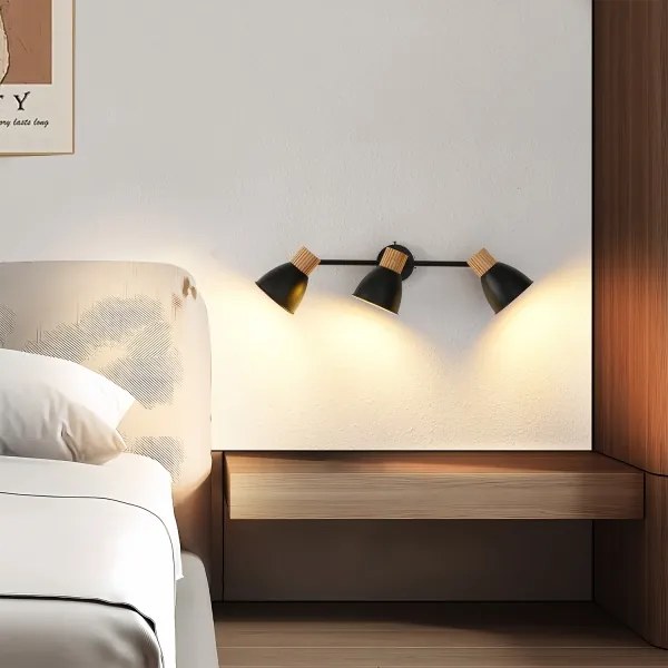 Brilagi - Spot de tavan ODENSE, 3x E14/10W/230V, lemn/negru