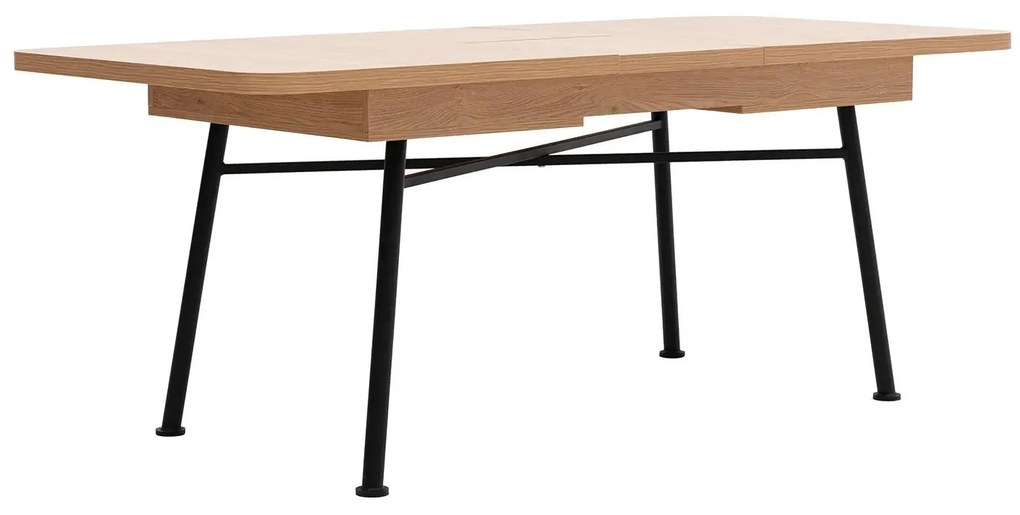 Masă de sufragerie extensibilă Nillia 198 (natural). 1107976