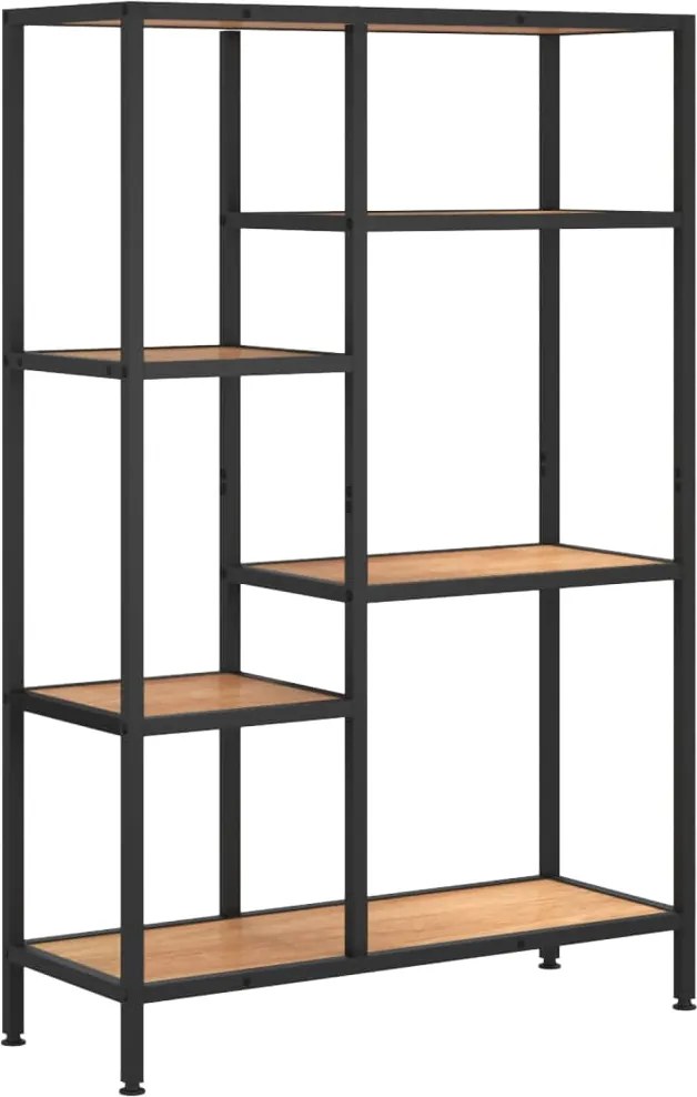 vidaXL Bibliotecă, 80x30x120 cm, oțel și lemn prelucrat