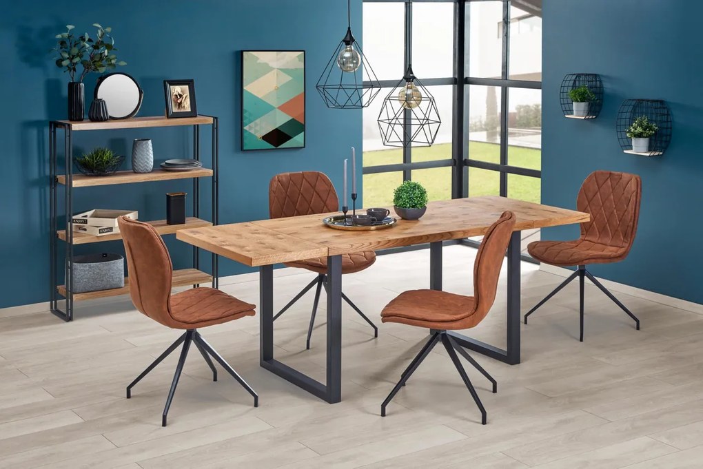 Masa extensibila Horus stejar - L126/206xl80xh76 cm
