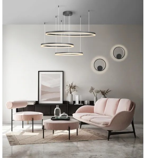 Lustră LED pe cablu HALO LED/130W/230V neagră Azzardo AZ4707