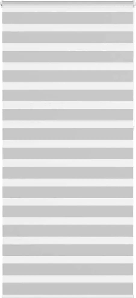 vidaXL Jaluzea tip zebra gri deschis lățime țesătură 110,9 m poliester