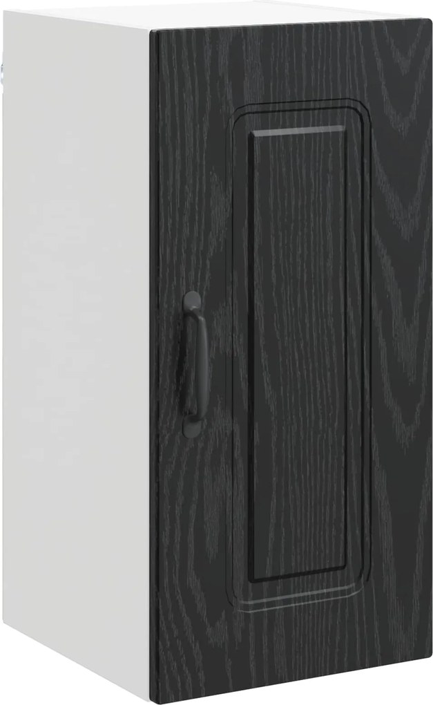 vidaXL Dulap de bucătărie cu ușă Kalmar Stejar Negru 30 x 31 x 60 cm