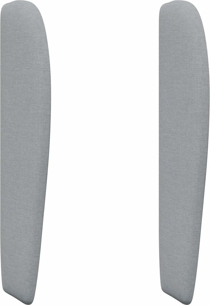 vidaXL Ureche pentru Tăblie Gri deschis 80 x 23 x 6 cm țesătură