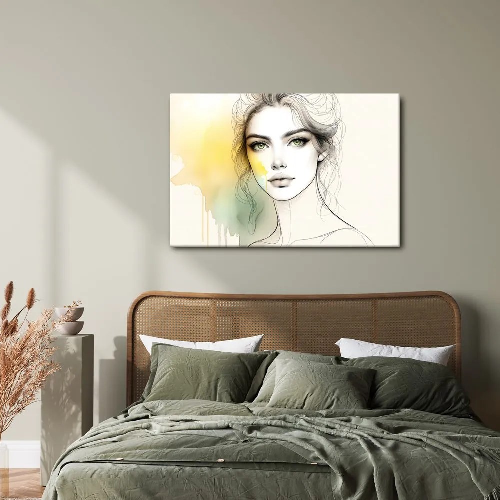 Tablou fată cu privire magică