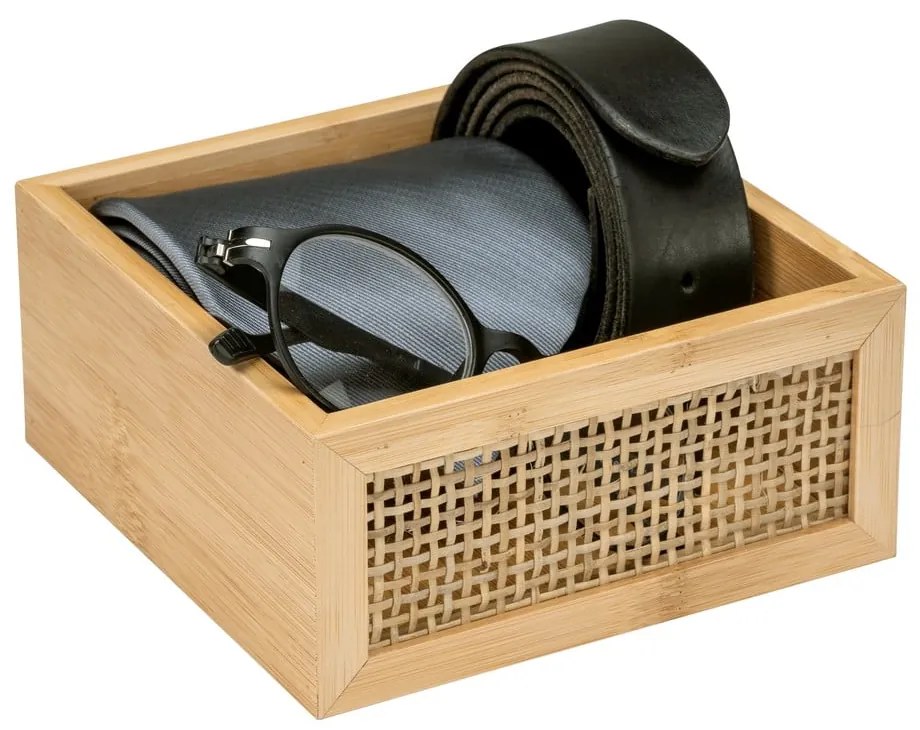 Organizator baie din bambus Wenko Allegre, 15 x 7 cm