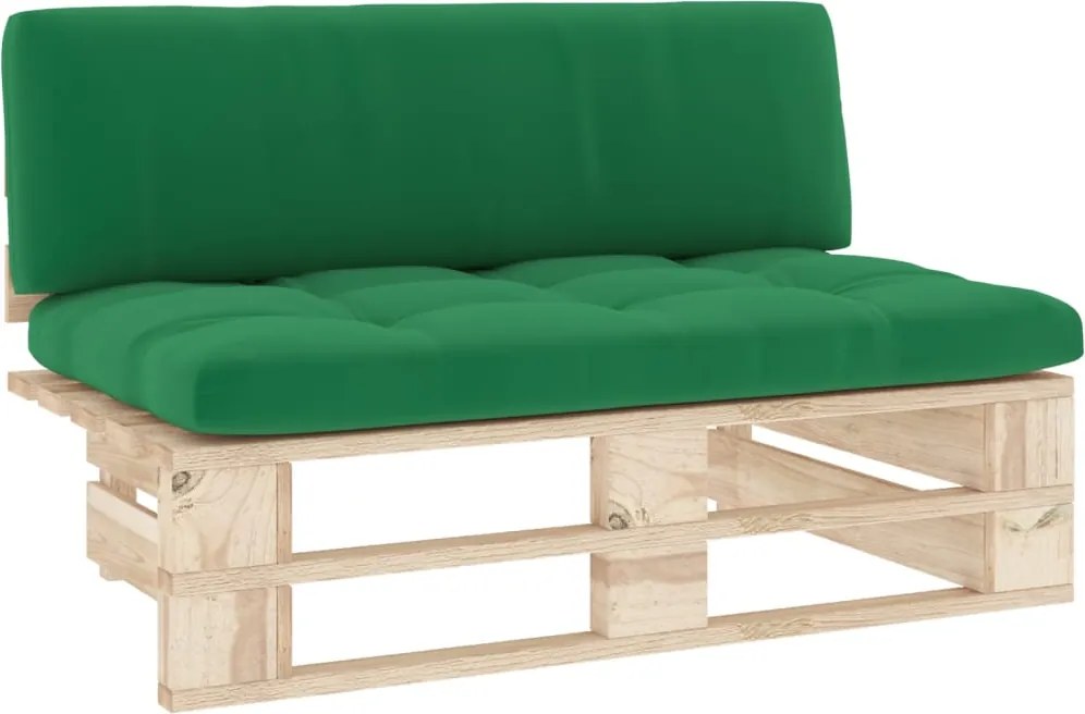 vidaXL Canapea de mijloc de grădină din paleți, lemn de pin tratat