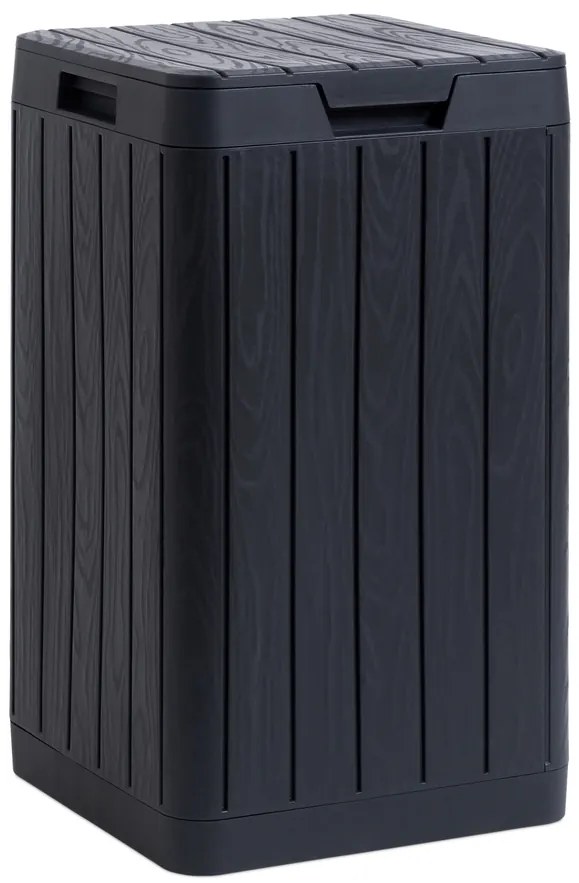 Cos plastic de gradina RIO GARDEN 80 L - grafit