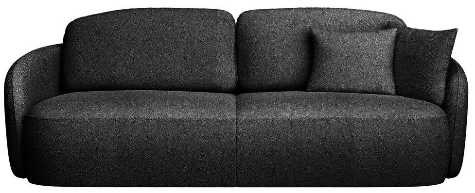 Canapea trei locuri Sheila (negru + negru). 1100588